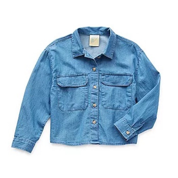 Other - Thereabouts Little & Big Girls Long Sleeve Button-Down Shirt Large 14 c4